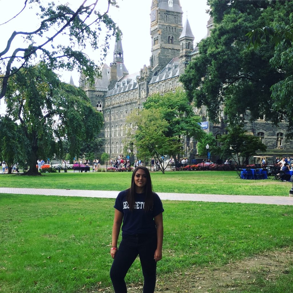 The author attends Homecoming 2018 at Georgetown University (Photo: Amber Athey)