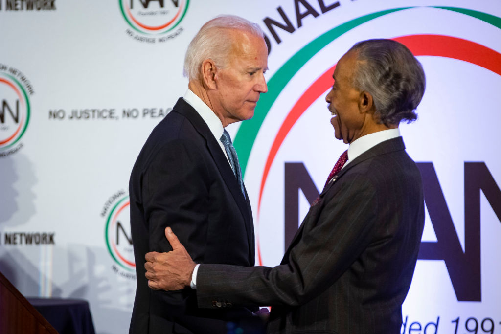 biden al sharpton running